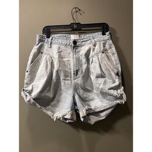 One Teaspoon Kansas Street Walker Shorts 80s High Waist Denim Shorts 31 Baggy